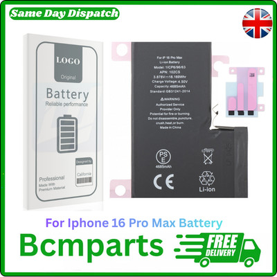 Für iPhone 16 Pro Max Akku Ersatz 3582mAh Hochwertig + Klebestreifen