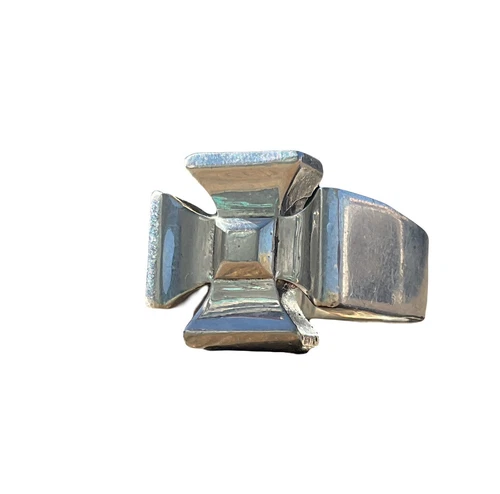 King Baby Studio Iron Cross Chunky Biker Ring Vintage 2000's Silver 10.5 Men's