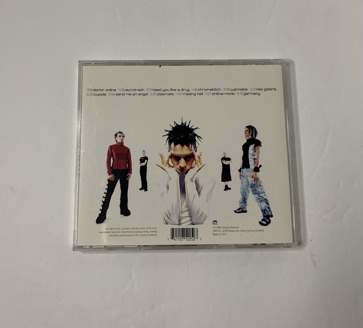 CD Zeromancer Eurotrash Cleopatra Records EDM Industrial Goth Rock