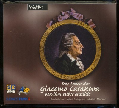 Das Leben des Giacomo CASANOVA Hörbuch 2-CD mit Adhäsiv-Schutzhülle SEHR GUT 