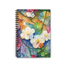 Vibrant Floral Spiral Notebook - Perfect for Journaling