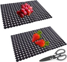 Kitchen Sink Mat,2 Pack Sink Protectors for Kitchen Sink with Scissors Kitchen