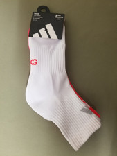 New Adidas 2 Pair Climacool Soccer High Quarter Socks.