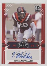 2022 Leaf Draft Auto Red Jermaine Waller #BA-JW2 Auto 2x9