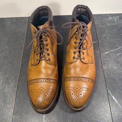 Johnston & Murphy Men's Boots | Size 9 | Tan Leather XC Flex Brogue Cap Toe