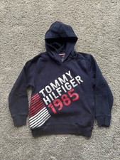 Tommy Hilfiger Kids Youth Navy Blue Hoodie Size S 8/10