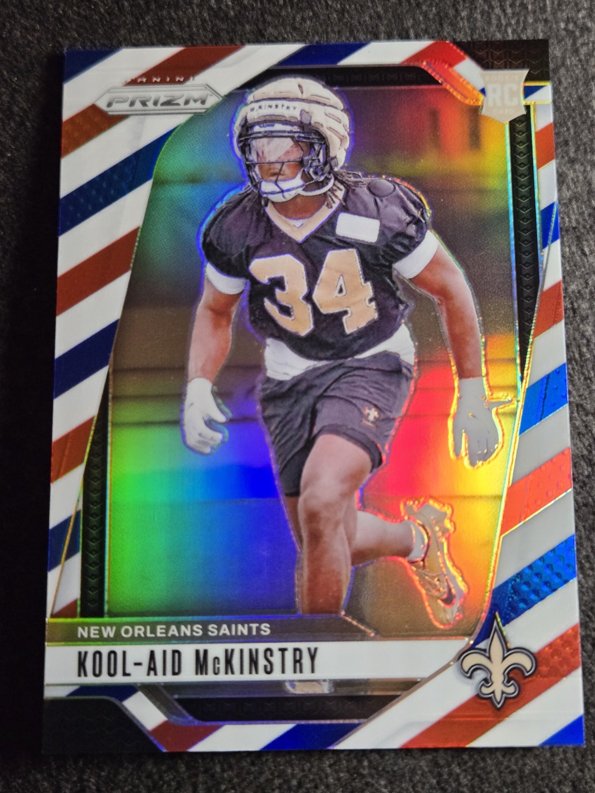 2024 Panini Prizm KOOL-AID McKINSTRY ROOKIE RED WHITE BLUE PRIZM #363 Saints RC