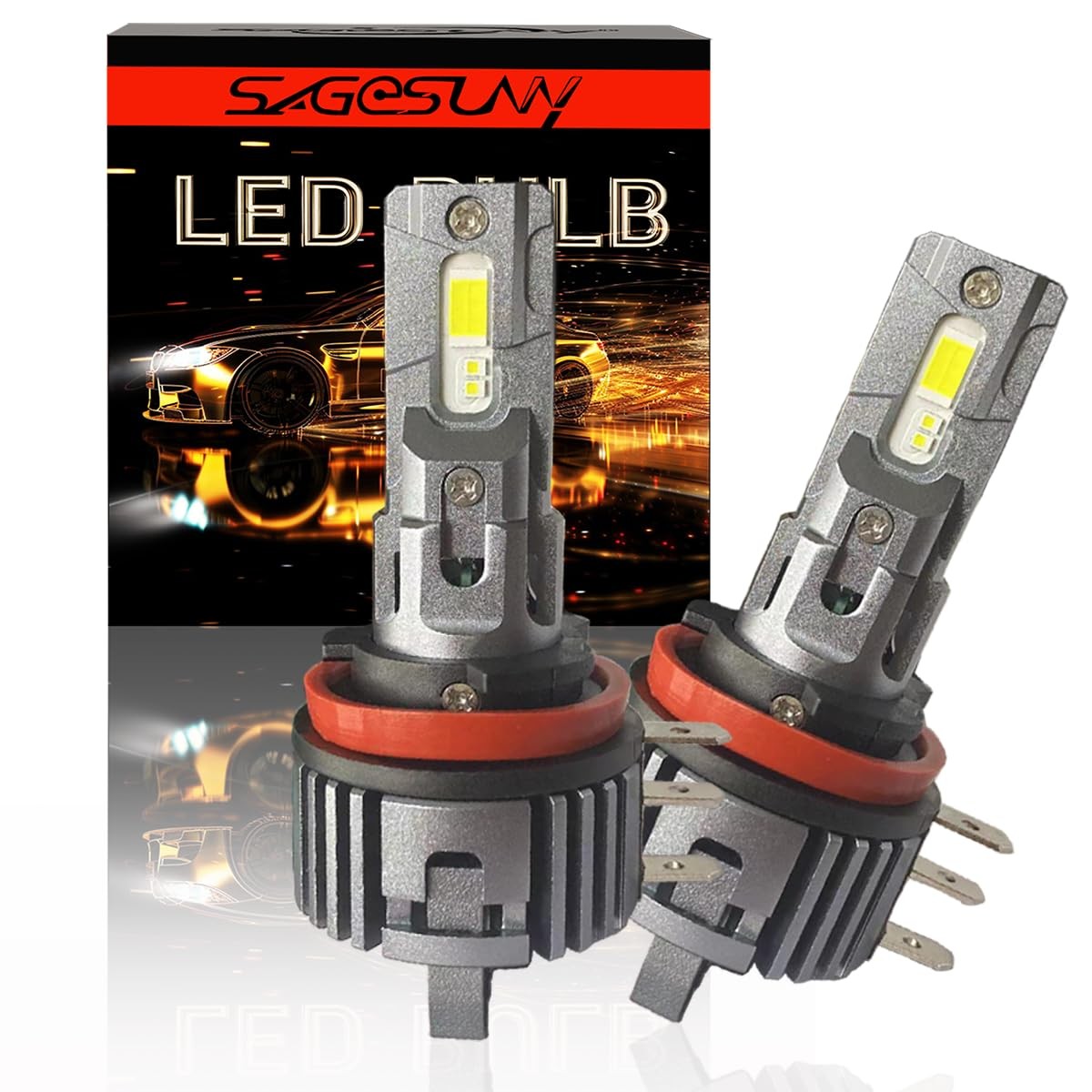 SageSunny Lampadina H15 LED Canbus anti-errore, 14000lm 6000k 300% più (n7x)