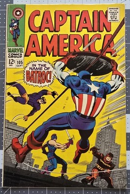 Captain America #105 (Marvel Comics September 1968) Fine Free Combined Shipping 