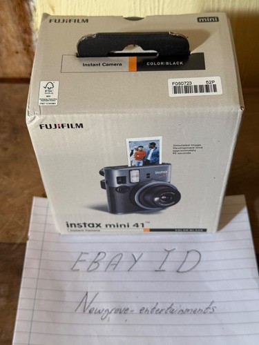 FujiFilm Instax Mini 41 Instant Camera Black Brand New Open Box