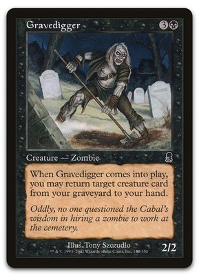 Gravedigger #140 (LP) Odyssey ODY Magic MTG