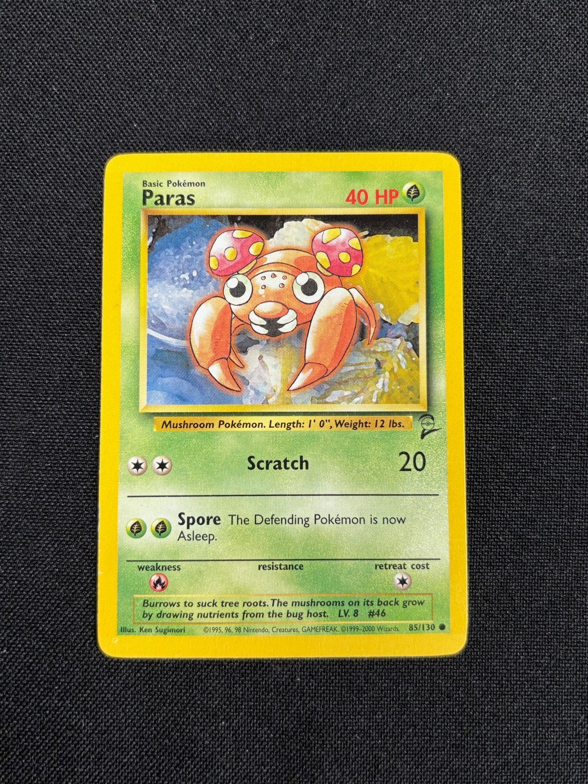 Paras Base Set 2 Series Pokemon Card 85/130