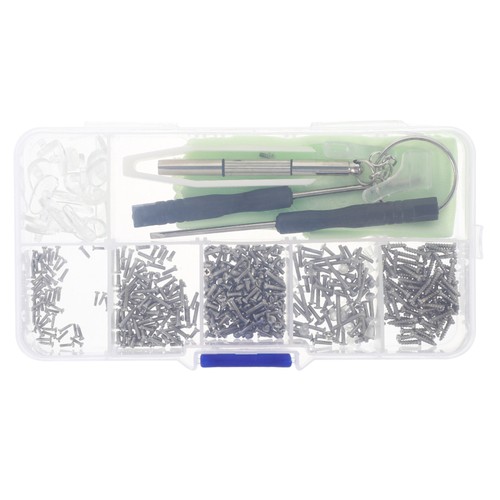 1 Set Eyeglass Repair Set Nose Pads Screws Accessories for Glasses - Picture 9 of 12