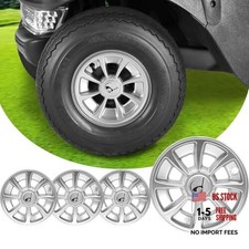 Universal 8 Inch Golf Cart Wheel Covers Hub Caps for EZGO Club Car Yamaha, Set