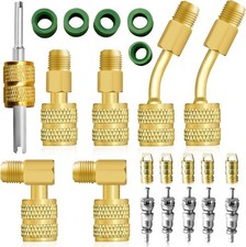 R410A Adapter Kit, Mini Split Adapter 5/16 to 1/4 Coupler R410A Refrigerant H...