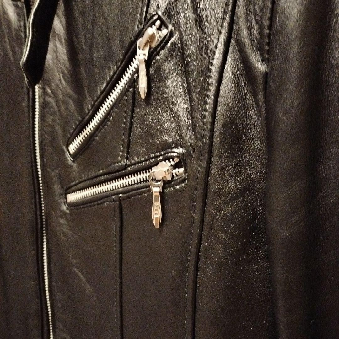 M Size Leather Jacket Michel Klein Homme Black 46