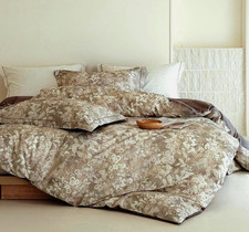 Reversible Floral Comforter Set - Queen, 100 Cotton, Soft  Hypoallergenic