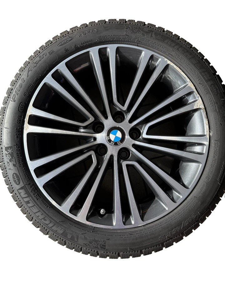 4x orig. Winterräder 18 Zoll BMW 5-er G30/ G31 G5L G5K 245 45 R18 100V - Bild 4 von 4
