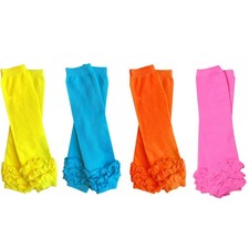 4 Pack Baby and Toddler Leg Warmers for Boys and Girls One Size Bright Ruffle