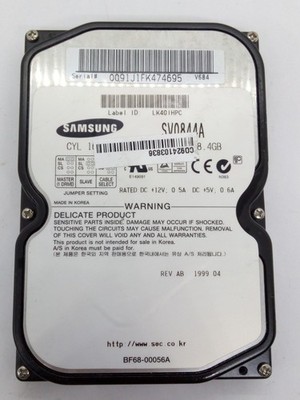 SAMSUNG IDE 8,4GB  FESTPLATTE SV0844A  PATA  3,5 ZOLL #FP4668