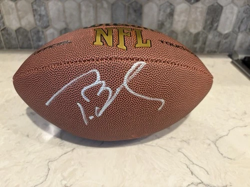 TOM BRADY AUTOGRAPHED Wilson Football… NO COA, Please See Pics…And Notes Below