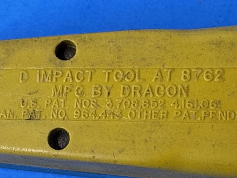 HARRIS-DRACON HD 8762 D-814 IMPACT TOOL w/ 66 BLADE - Image 4 of 4