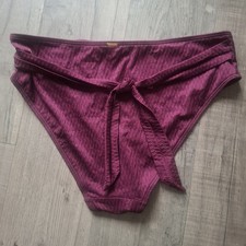 Boux Avenue Purple/Maroon Style Bikini Bottoms Size 18 Brand New with Tags