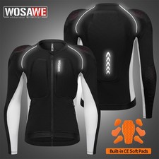 WOSAWE Breathable Motorcycle Jacket Men CE Elbow Shoulder Back Chest Protectors