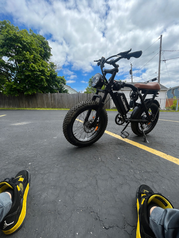 megawheels ebo1 ebike looking for trade gos 34mph 80 miles comes with seat cover