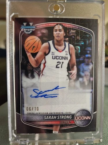 2025 Bowman Mega Box Basketball Black Mojo Refractor Sarah Strong #CPA-SS