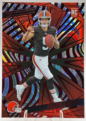 DILLON GABRIEL RC 2025 Panini Revolution - #222 Red Swirl Cleveland Browns