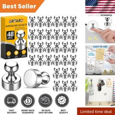 Innovative 48 Pack Magnetic Push Pins - Decorative  Functional for Everyday Use