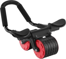 Automatic Rebound Ab Roller Wide Wheel Core Trainer Abs Workout Fitness Tool Gym