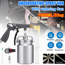 Undercoating Spray Gun 33oz Suction Feed Cup 360 Straight Spray Hoses Rust