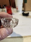 Vintage Set of 5 King's Thumb Pattern Cut Crystal Open Salt Cellar Dip Dish — photo 4
