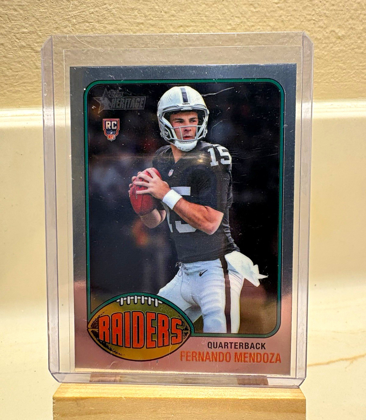 Topps Heritage 2026 Fernando Mendoza Chrome Insert #272 Las Vegas Raiders (RC)