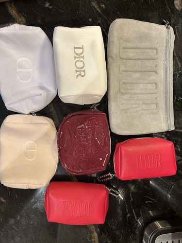 Christian Dior Makeup/Toiletry Bag Lot of 7