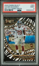 2020 PANINI SELECT DIE-CUT ZEBRA PRIZM #391 XAVIER MCKINNEY PSA 9