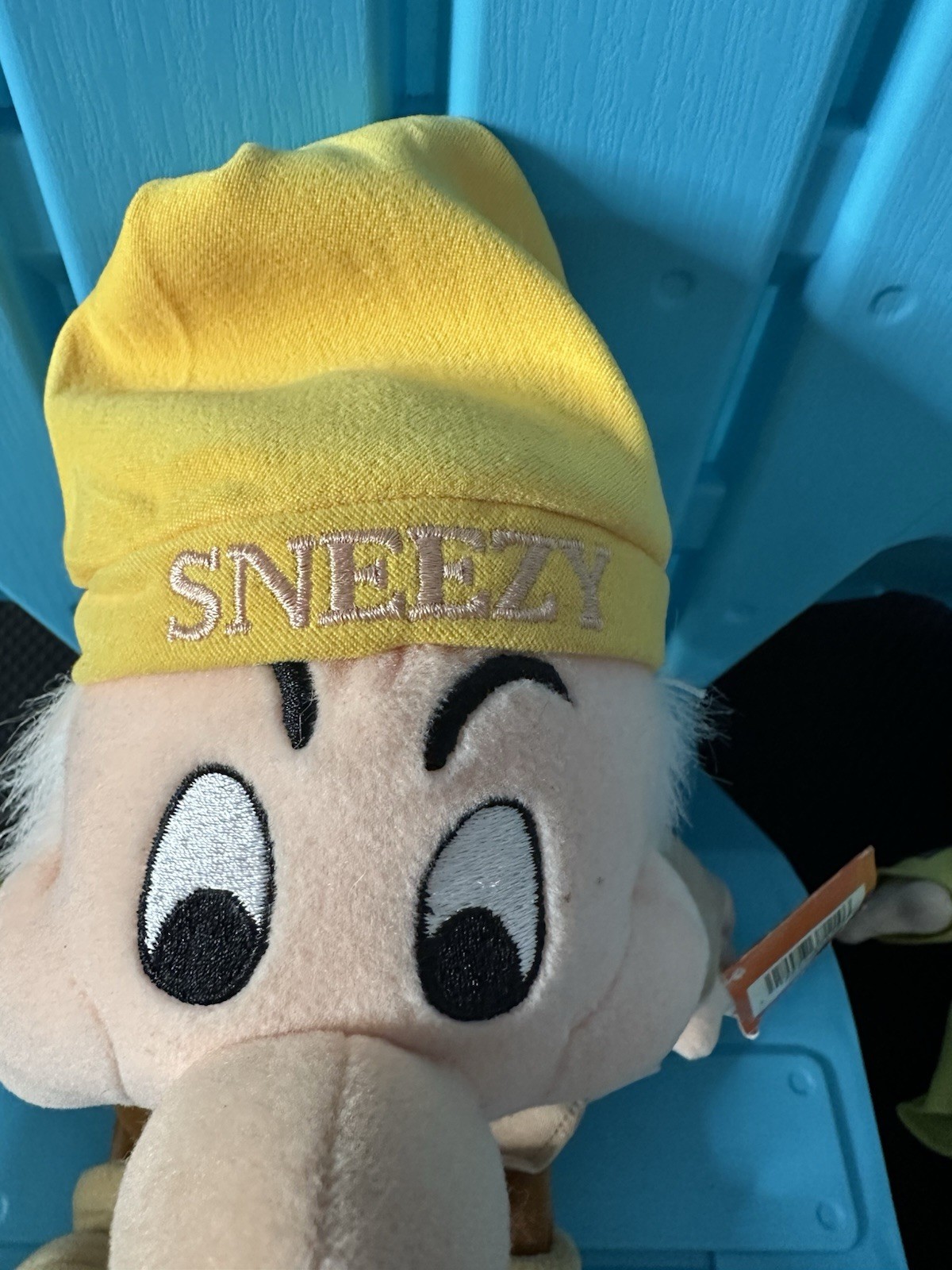Disney Seven Dwarf SNEEZY officially licensed 12” plush