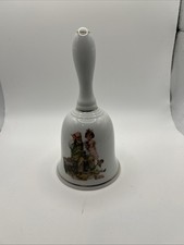 Norman Rockwell  The Cobbler  Porcelain Collectible Bell 1986 Museum Collection