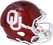 Mark Andrews Oklahoma Sooners Autographed Riddell Speed Replica Helmet
