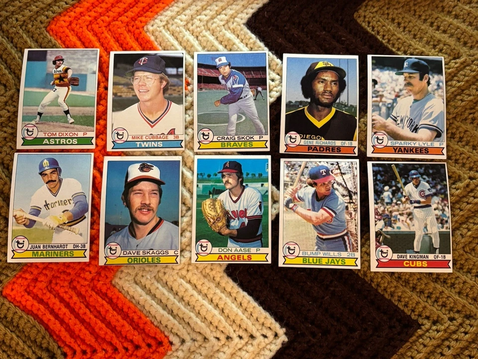 1979 Topps Baseball U-Pick #351-525 VGEX Free Shipping on 3+ Cards! - Image 3 of 4