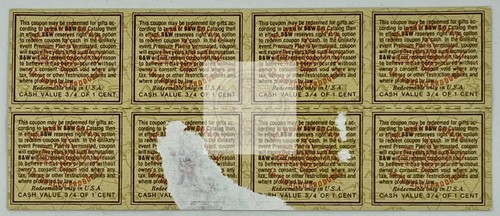 8 Vintage Brown & Williamson B & W Coupons Raleigh & Belair Coupons Series 318 - 第 2/2 張圖片
