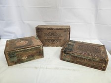 LOT OF 3 WOODEN CIGAR BOXES-FONTELLA, LITTLE MASTERS, SPANA CUBA-PA