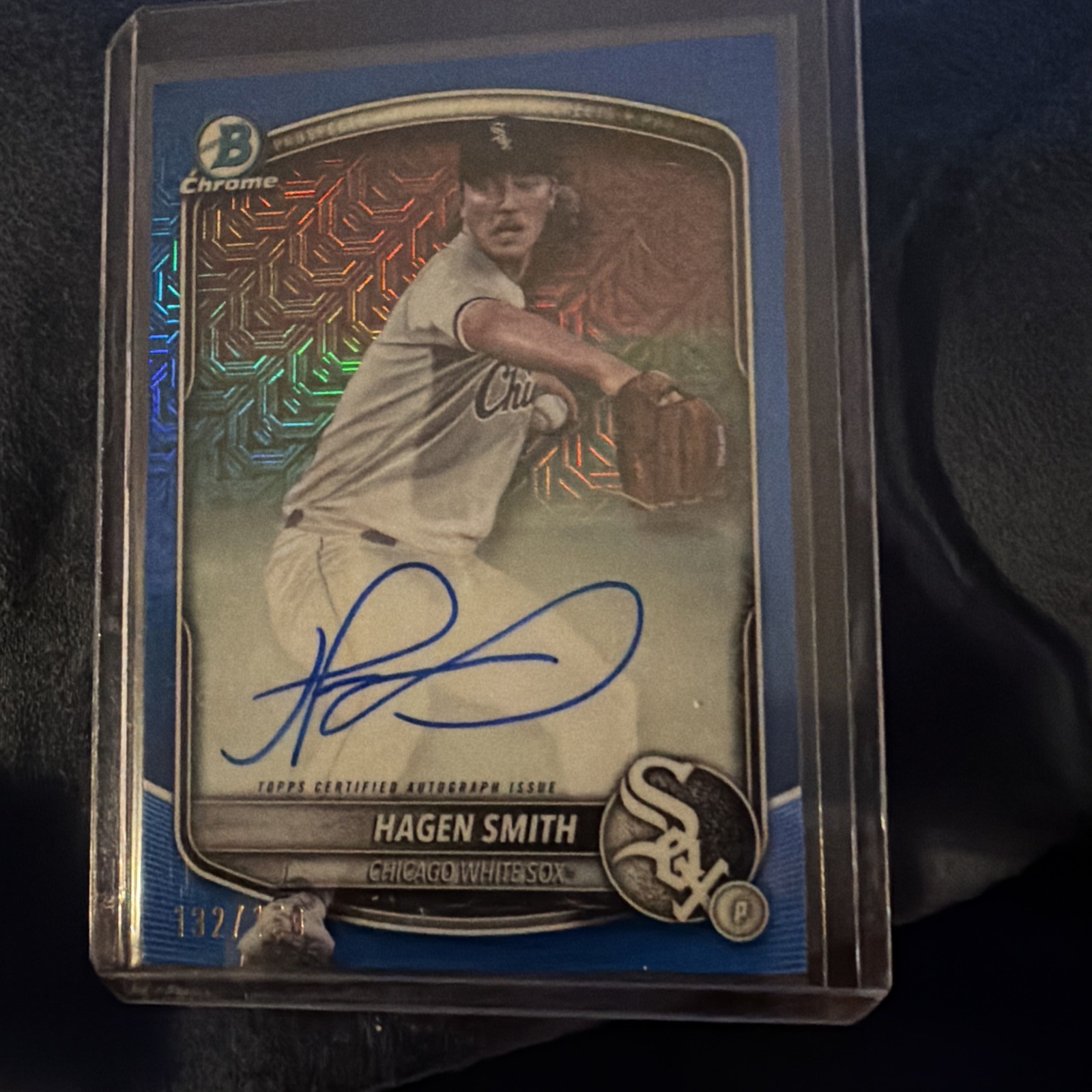 Hagen Smith 2025 Bowman Chrome Mojo Mega Box Blue Auto /150 #BPA-HS Chicago