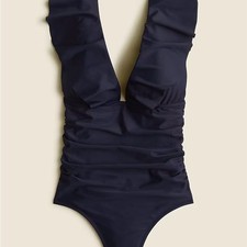 J. Crew Elegant Black One Piece Swimsuit