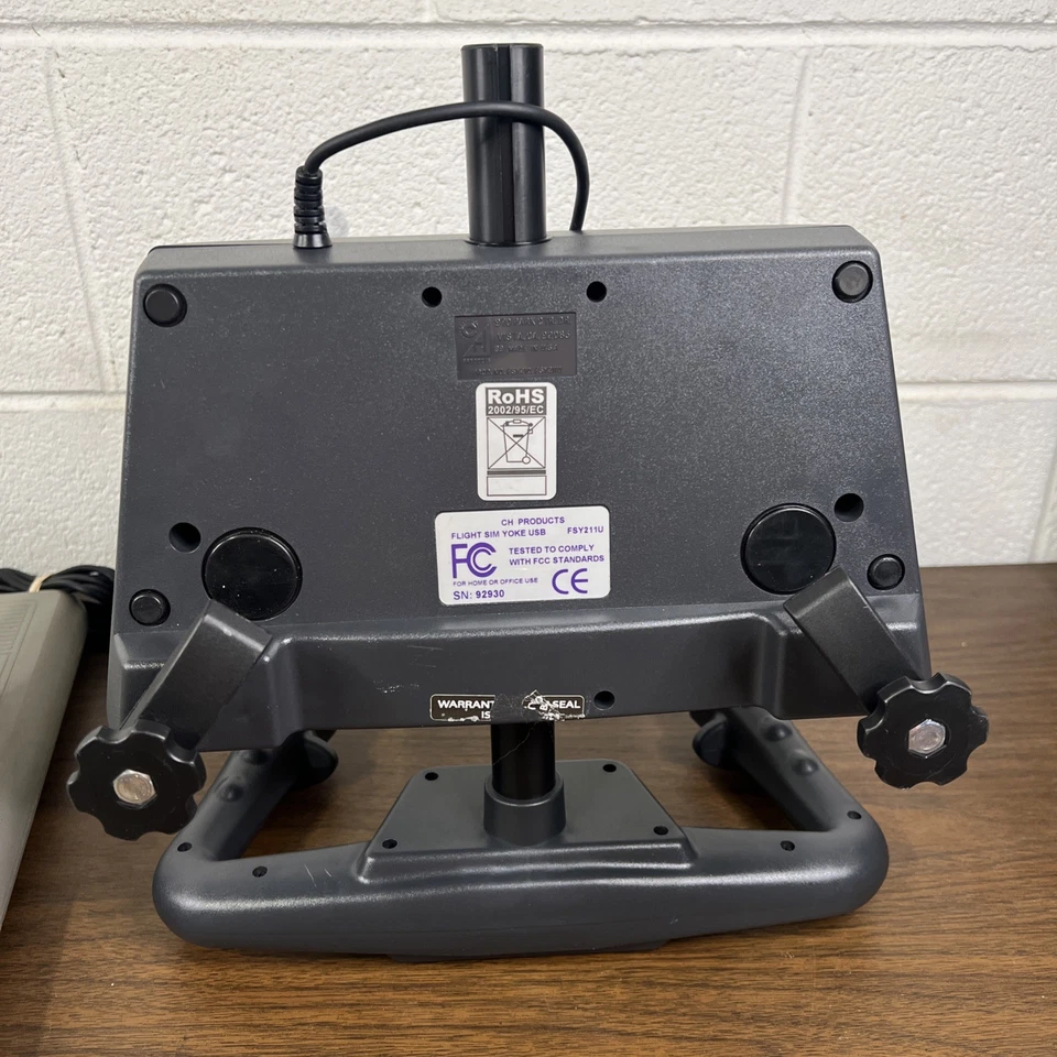 CH Products USB Flight Simulator Yoke FSY211U and Pro Pedals PPU995 Fully Tested - Image 4 of 4