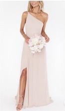 Show Me Your Mumu Shannon One Shoulder Dress Dusty Blush Crispy (pink) Small