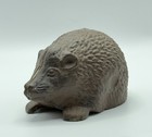 Vintage Hedgehog Spelter Cast Metal Ornament Woodland Animal