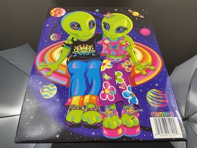 VTG Lisa Frank Aliens Zoomer Zorbit 2 Pocket Folder for 3 Ring